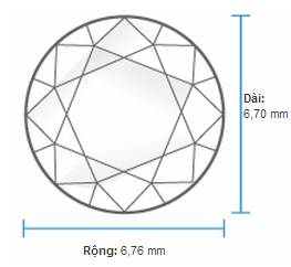 Kim cương 6 ly 3 đến 7 ly 2