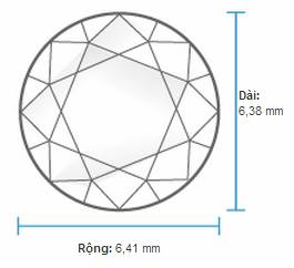 Kim cương 6 ly 3 đến 7 ly 2