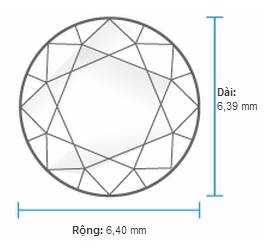 Kim cương 6 ly 3 đến 7 ly 2
