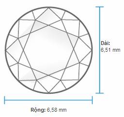 Kim cương 6 ly 3 đến 7 ly 2