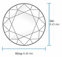 Hột xoàn 6ly3 giá bao nhiêu