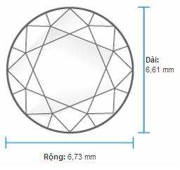Kim cương 6 ly 3 đến 7 ly 2