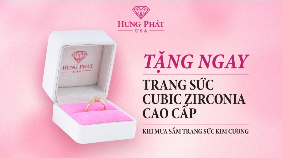 Mua kim cương tròn trên 5ly4 TẶNG NGAY viên kim cương 1/2 size