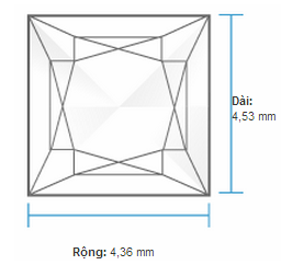 Kim cương hột xoàn 4 ly 5 đến 5 ly 4