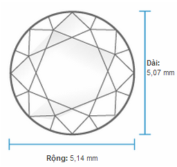 Kim cương hột xoàn 4 ly 5 gia nhiêu