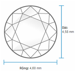 Kim cương hột xoàn 4 ly 5 đến 5 ly 4