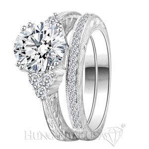 Vỏ Nhẫn Cặp Kim Cương Vàng Trắng 18K BD1281