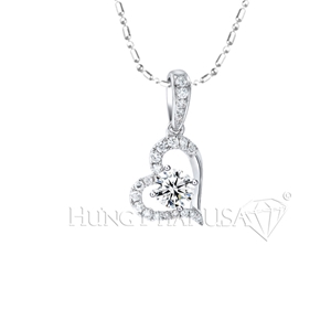 Vỏ mặt dây chuyền kim cương 18K P102688